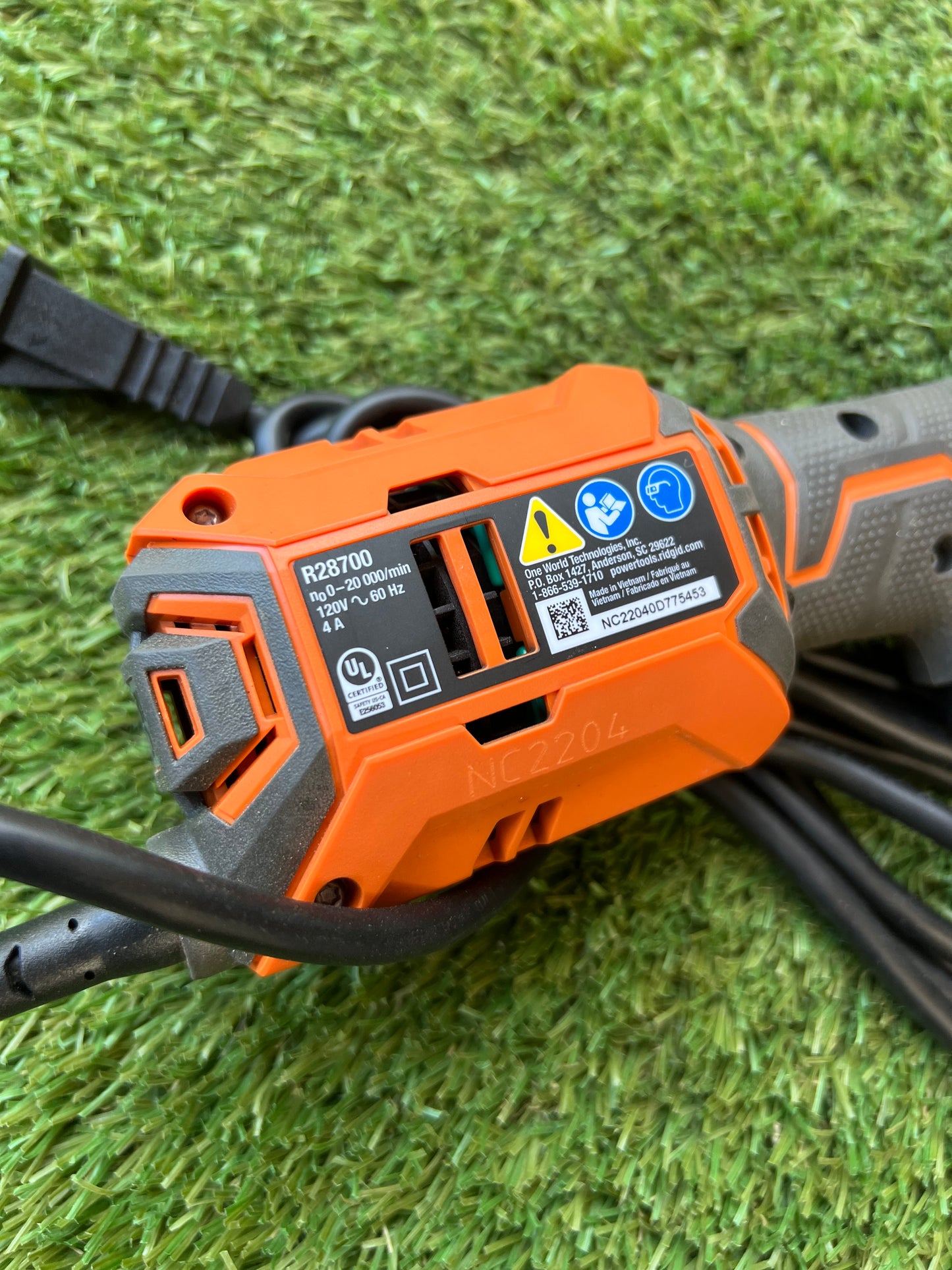 RIDGID 4 Amp Corded Oscillating Multi-Tool